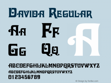 Davida Regular B & P Graphics Ltd.:1.7.1993图片样张