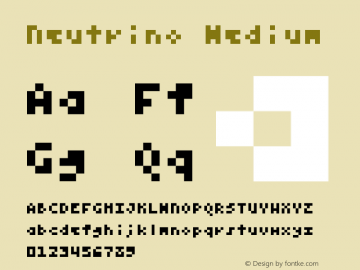 Neutrino Version 001.000 Font Sample