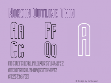 Nordin Outline Thin 1.0图片样张