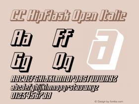 CCHipFlaskOpen-Italic Version 1.000 2006 initial release | wf-rip DC20061125图片样张