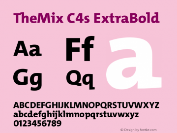 TheMixC4s-ExtraBold Version 2.000图片样张