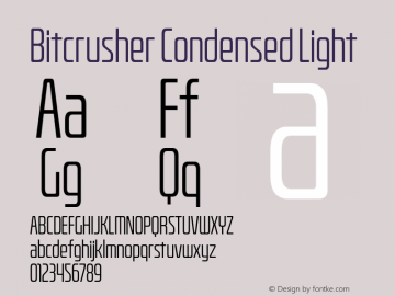 BitcrusherCdLt-Regular Version 1.000 | wf-rip DC20190205图片样张