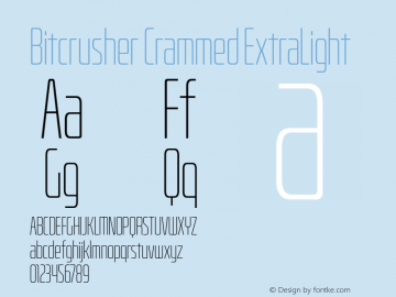 BitcrusherCpEl-Regular Version 1.000 | wf-rip DC20190205图片样张