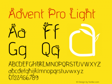 Advent Pro Light Version 2.003图片样张