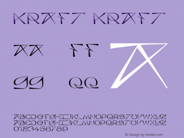 KRAFT KRAFT Version 1.00;March 5, 2019;FontCreator 11.5.0.2427 64-bit Font Sample