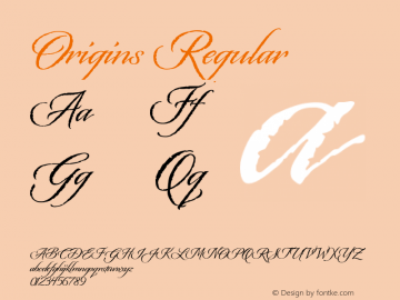 Origins Version 1.000 Font Sample