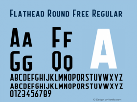 Flathead Round Free Version 1.001;Fontself Maker 1.1.1图片样张