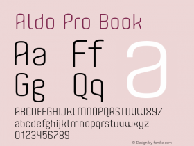 AldoPro-Book Version 1.000;PS 002.000;hotconv 1.0.70;makeotf.lib2.5.58329图片样张