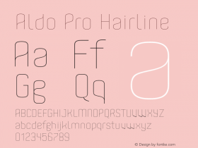 AldoPro-Hairline Version 1.000;PS 002.000;hotconv 1.0.70;makeotf.lib2.5.58329图片样张