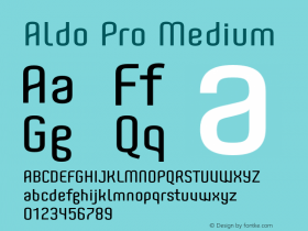 AldoPro-Medium Version 1.000;PS 002.000;hotconv 1.0.70;makeotf.lib2.5.58329图片样张