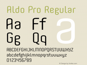 AldoPro-Regular Version 1.000;PS 002.000;hotconv 1.0.70;makeotf.lib2.5.58329图片样张