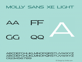 MollySansXE-Light 1.000 Font Sample