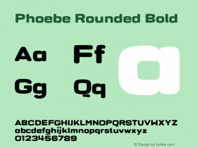 PhoebeRounded-Bold Version 2.000 | wf-rip DC20190220 Font Sample