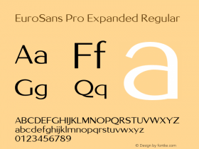 EuroSansProExp-Reg Version 1.000;PS 1.10;hotconv 1.0.57;makeotf.lib2.0.21895 Font Sample