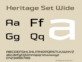 HeritageSetWide Version 2.500;YWFTv17图片样张