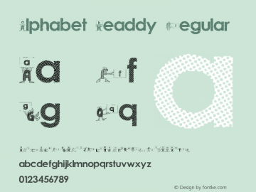 Alphabet Headdy Version 1.00 March 10, 2019, initial release Font Sample