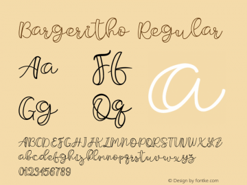Bargeritho Version 1.002;Fontself Maker 3.1.1图片样张