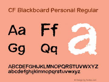 CF Blackboard Personal Regular Version 1.00 2019图片样张