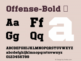 ☞Offense-Bold 2.000;com.myfonts.easy.reserves.offense.bold.wfkit2.version.3Cq3 Font Sample