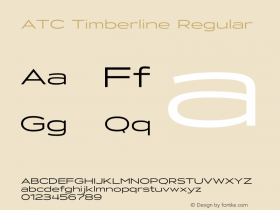 ATC Timberline Version 1.001;PS 001.001;hotconv 1.0.70;makeotf.lib2.5.58329 DEVELOPMENT; ttfautohint (v1.5.65-e2d9) Font Sample