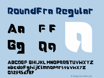 Roundfra Version 1.0 Font Sample