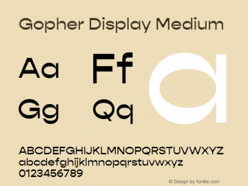 GopherDisplay-Medium Version 1.000;PS 001.000;hotconv 1.0.88;makeotf.lib2.5.64775;YWFTv17图片样张