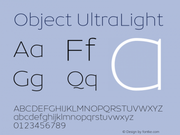 Object UltraLight Version 1.002;PS 001.002;hotconv 1.0.88;makeotf.lib2.5.64775;YWFTv17 Font Sample