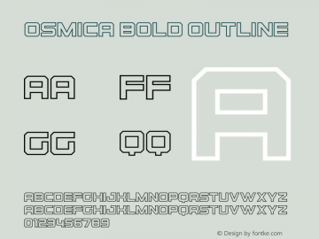 OsmicaBoldOutline Version 1.000;PS 001.000;hotconv 1.0.70;makeotf.lib2.5.58329 Font Sample