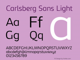 Carlsberg Sans Light Version 2.000图片样张