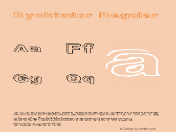 Ryckindor Regular 10/12/98 Font Sample