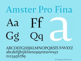 AmsterPro-Fina Version 1.000;PS 001.000;hotconv 1.0.70;makeotf.lib2.5.58329图片样张