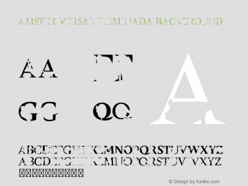 Amster-VersalIluminadaBackground Version 1.100;PS 001.100;hotconv 1.0.70;makeotf.lib2.5.58329 Font Sample