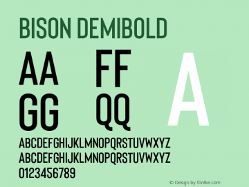 Bison-DemiBold Version 1.007图片样张