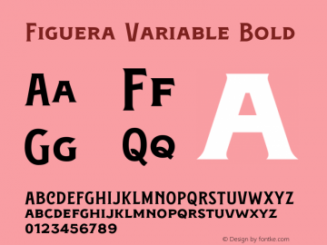 Figuera Variable Bold Version 1.000;PS 001.000;hotconv 1.0.88;makeotf.lib2.5.64775图片样张