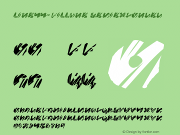 Line44Fillone-SemiExpanded Version 1.000 Font Sample