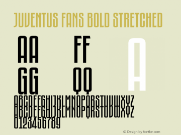 Juventus Fans Bold stretched Version 1.001图片样张