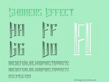 Smokers-Effect Version 1.00;February 1, 2019;FontCreator 11.5.0.2430 64-bit图片样张