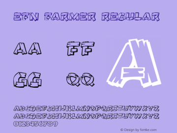 EFN Farmer Regular 2.000 Font Sample
