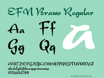 EFN Brawo Regular Version 2.0; 2000图片样张
