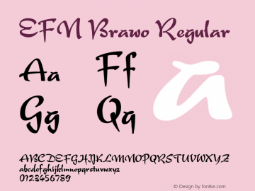EFN Brawo Regular 1.000图片样张