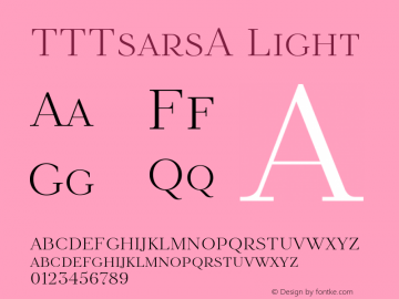 TTTsarsA-Light Version 1.000图片样张