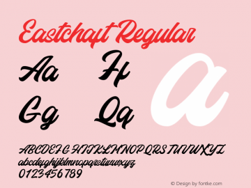 Eastchaft Version 1.000 Font Sample