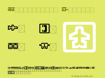 Travelicons Regular Version 1.0图片样张