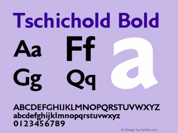 Tschichold-Bold Version 2.00 Font Sample