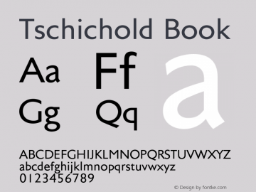 Tschichold-Book Version 1.00 Font Sample