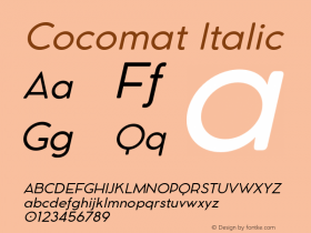 Cocomat-Italic Version 2.001图片样张