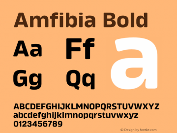 Amfibia-Bold Version 1.000 | wf-rip DC20190310图片样张
