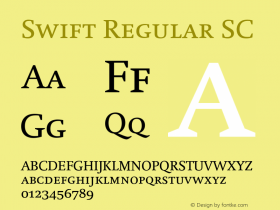 Swift-RegularSC 2.0.2 Font Sample