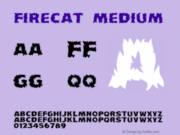 Firecat Medium 001.023 Font Sample