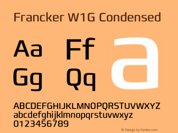 FranckerW1G-Condensed Version 1.10图片样张